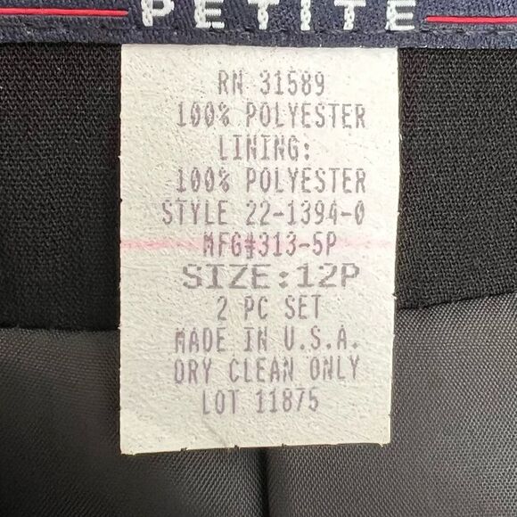 Women's black double
breasted blazer jacket size 12P NWT🏷 by J.G. Hook - Picture 11 of 12